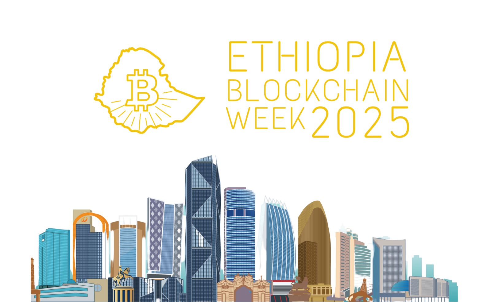 Ethiopian Skyline Illustration